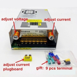 0-60V/0-8A Adjustable DC Power Supply with Display Volt Ampere